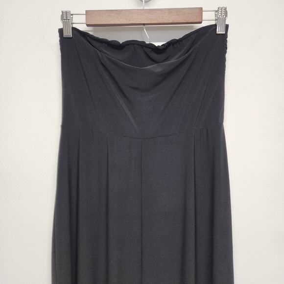 Carlos Saavedra Convertible Bandeau Black Maxi Dress Size M Stretchy Formal Gown - Picture 10 of 16